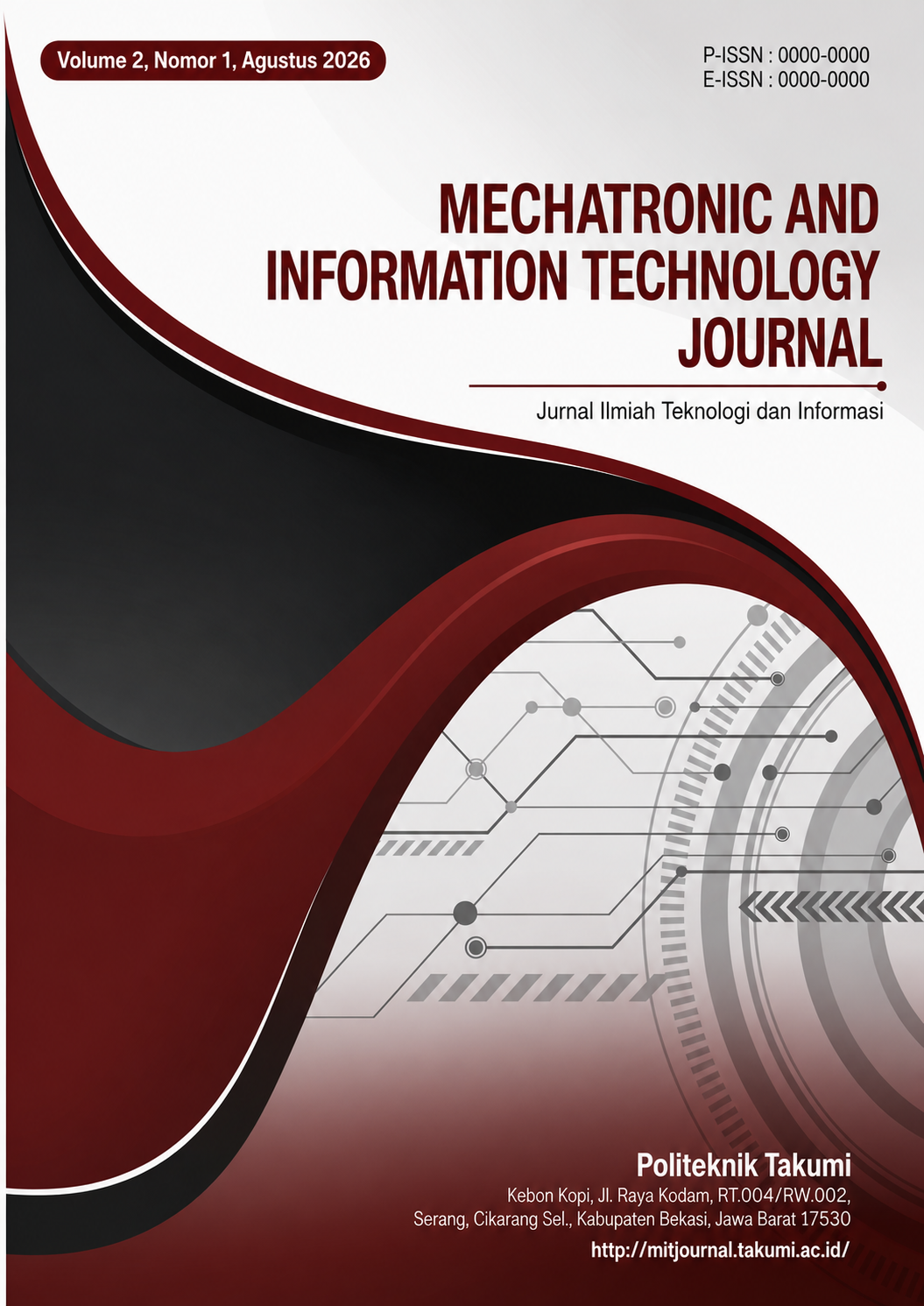 					View Vol. 2 No. 1 (2026): Mechatronic and Information Technology Journal
				